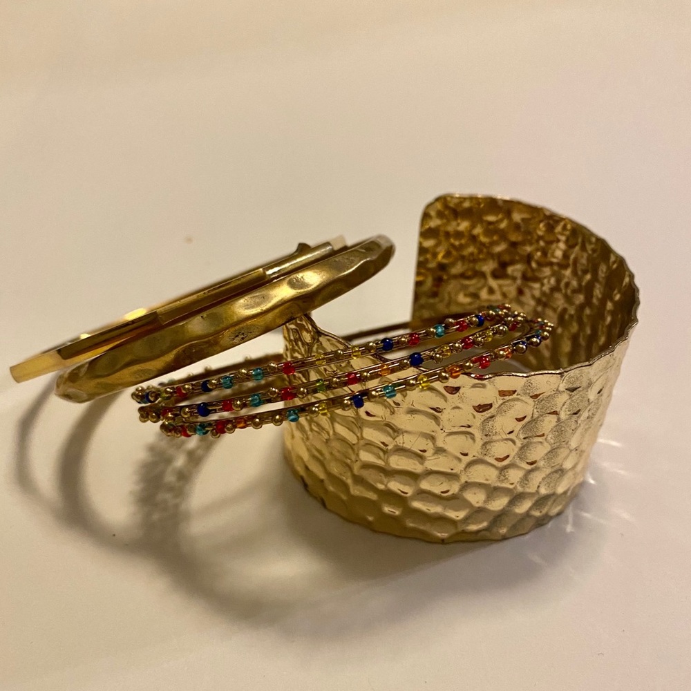 Golden Multi stack Bangle set